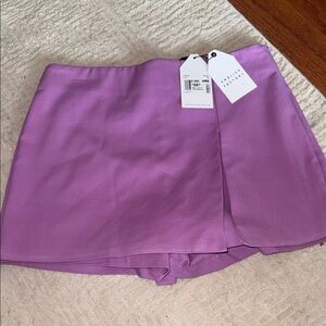 ENGLISH FACTORY, LILAC, SKORT size medium Purple Mini Skirt